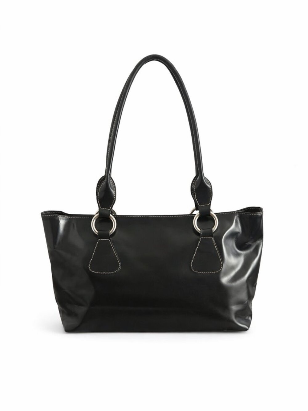 Claudia Firenze Black Leather Shoulder Bag - Made in Italy